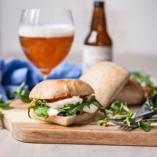 Poblano Mozzarella & Romesco Sandwich