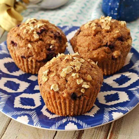 Blueberry & Banana Muffins