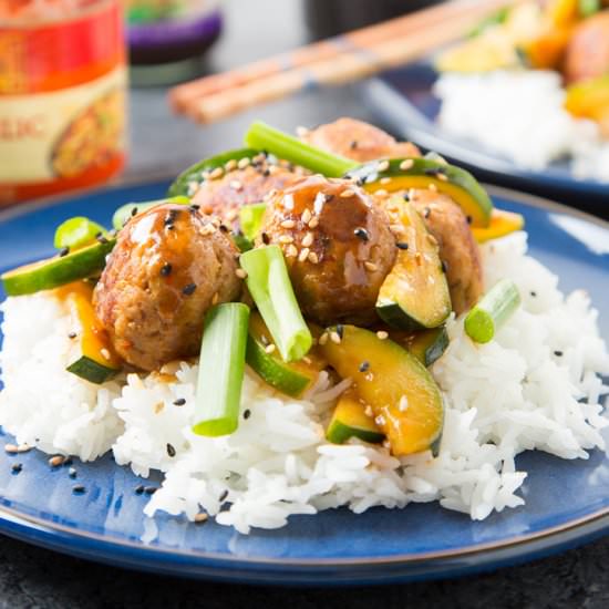 Hoisin Pork & Turkey Meatballs