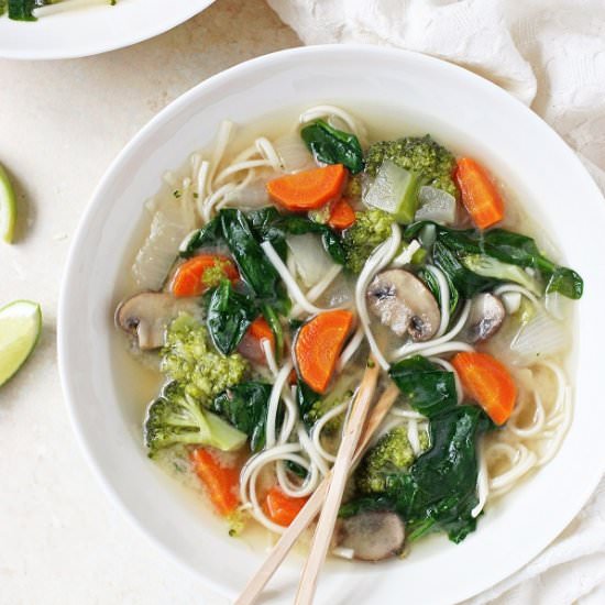 Miso Veggie Noodle Soup