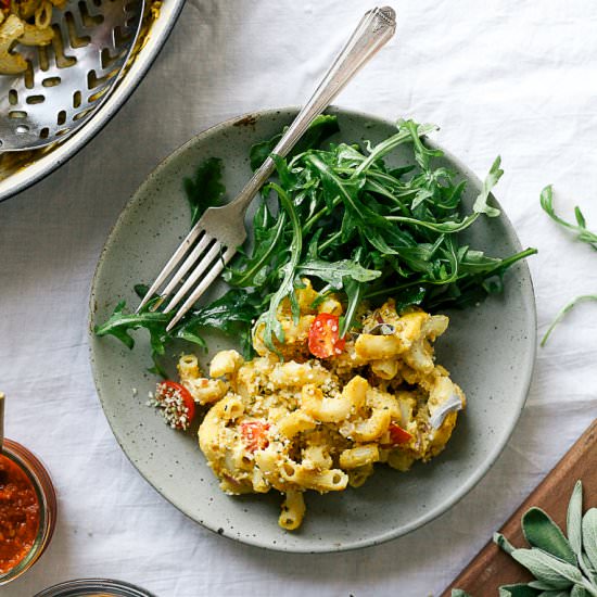 Vegan Baked Mac & Cheese