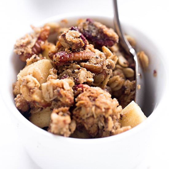 Wholesome Nutty Apple Crumble