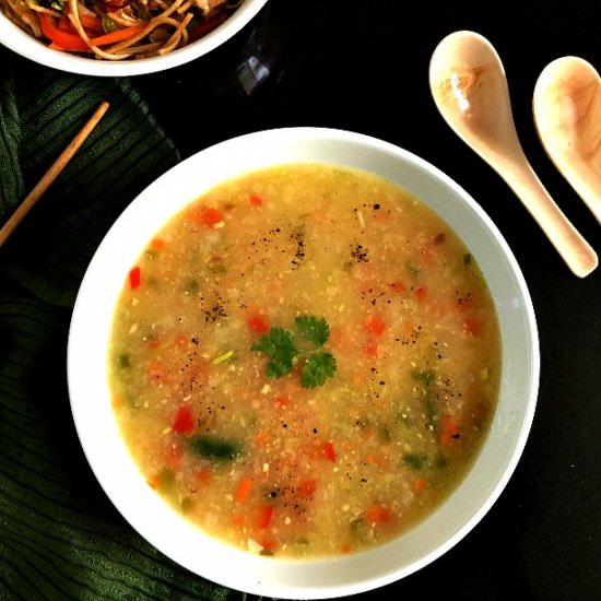 Sweet Corn Vegetable Soup