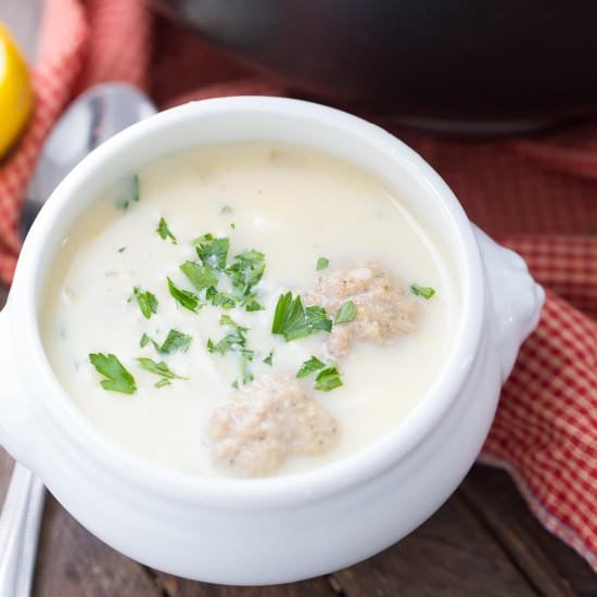 Avgolemono (Greek Lemon Soup)