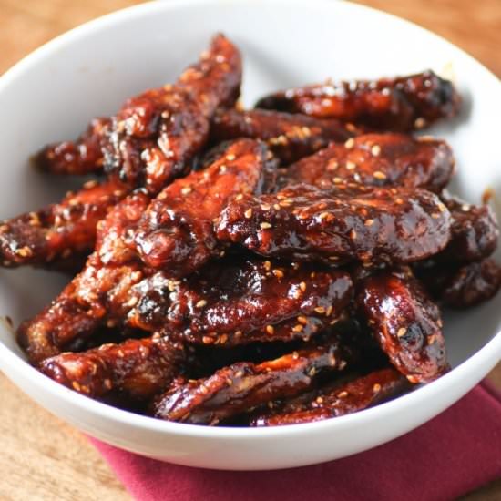 Wings with Angry Sauce