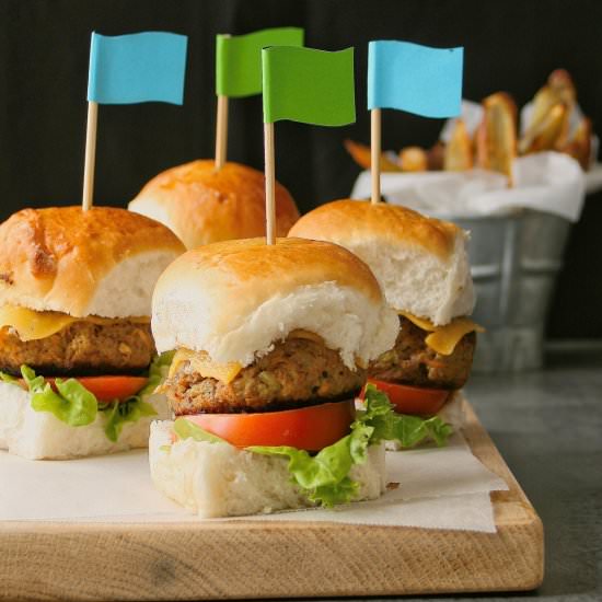 Beef and Veggie Sliders
