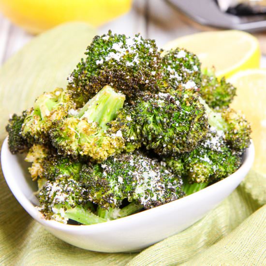 Roasted Lemon Parmesan Broccoli