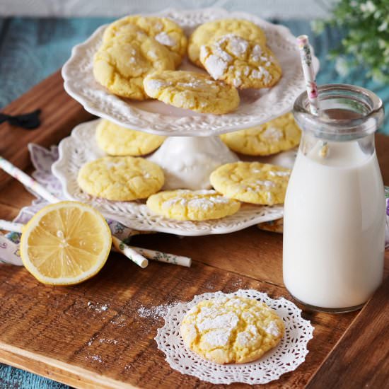 Lemon Crinkle Cookies