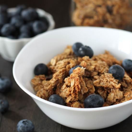 Maple Coconut Granola Clusters
