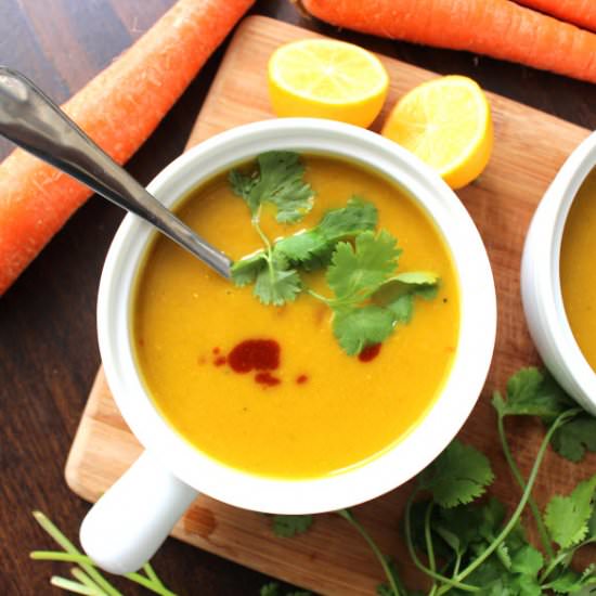 Creamy Curry Leek and Carrot Soup