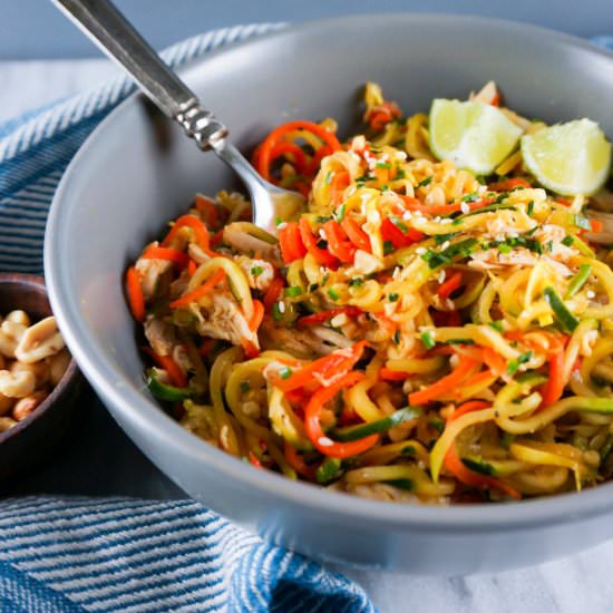 Rainbow Stir Fry Zoodles
