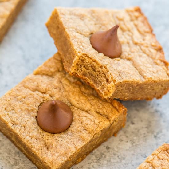 Peanut Butter Blossom Cookie Bars