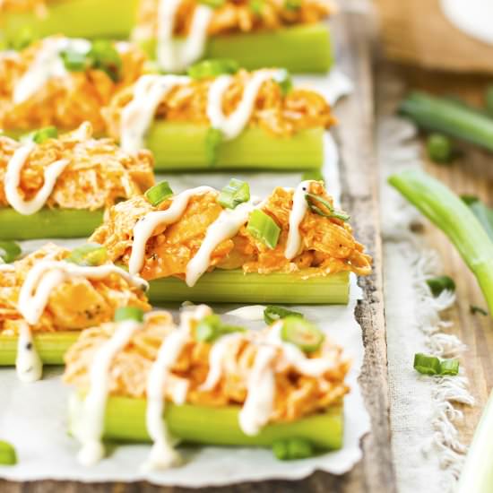 Buffalo Chicken Celery Sticks