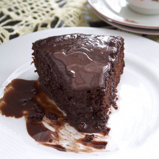 Eggless Hot Chocolate Cake