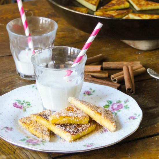 Sweet Semolina Wedges