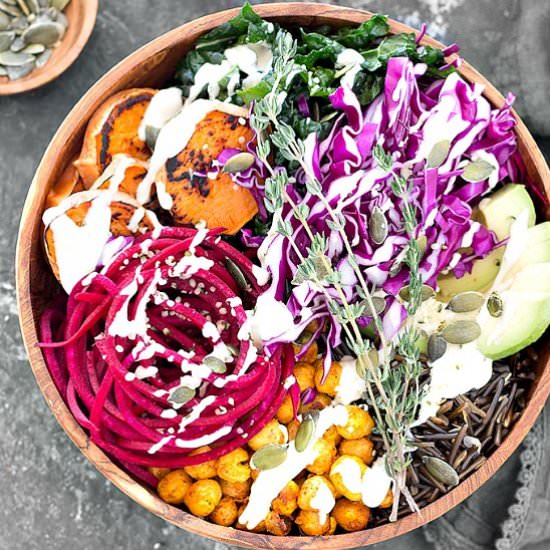 Nourishing Vegan Buddha Bowl
