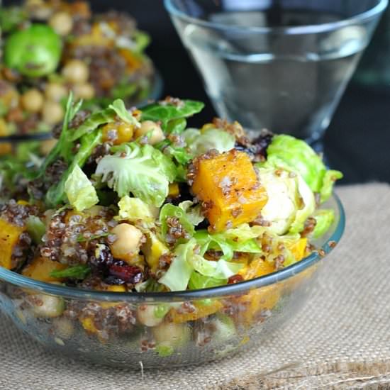 Warm Brussels Sprouts and Quinoa