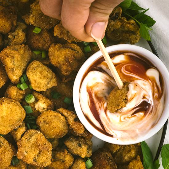 Spicy Fried Dill Pickles