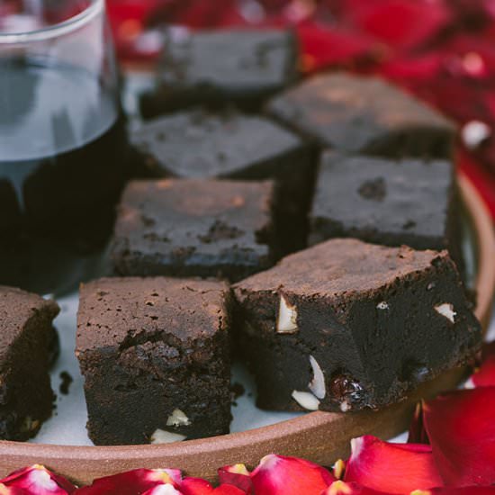 Red Wine Chocolate Brownies
