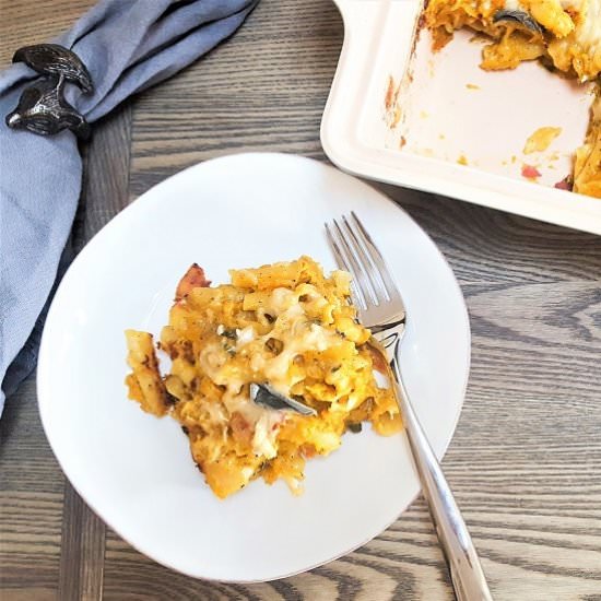 Roasted Pumpkin Baked Pasta
