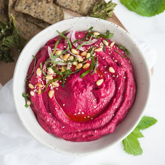 Radical Roasted Beet Hummus