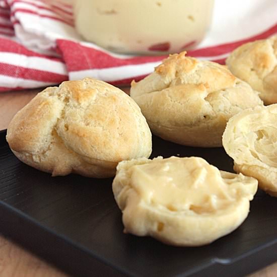 Cream Puffs with Rice Flour Cream
