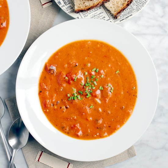 Fire-Roasted Tomato Bisque
