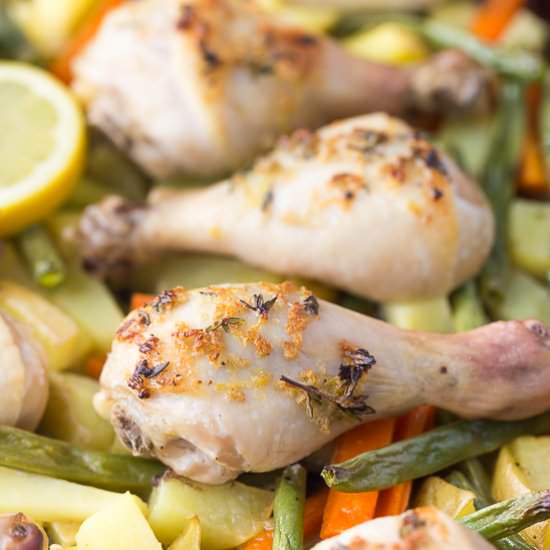 One-Pan Lemon Thyme Chicken