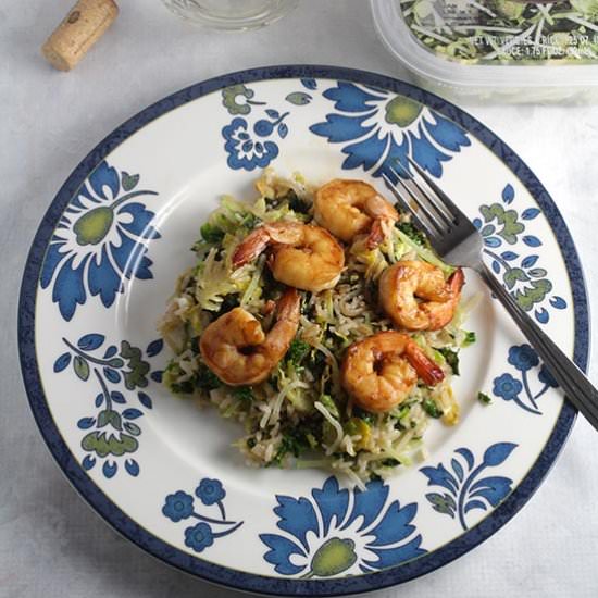 Smokehouse Brussels with Shrimp