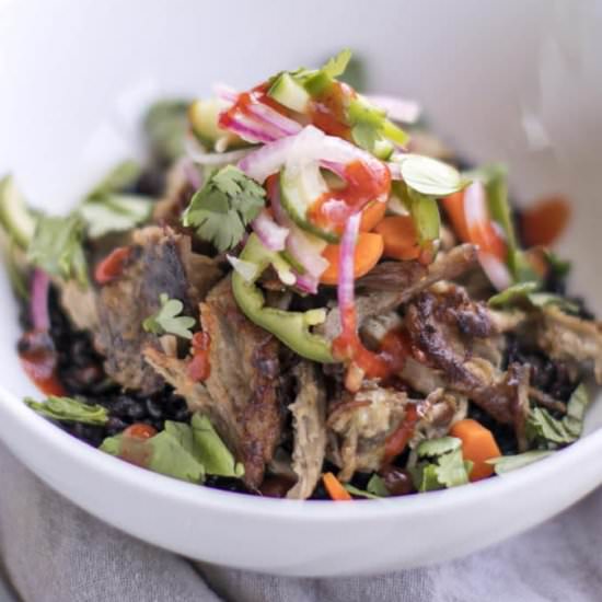 Pulled Pork Bahn Mi Bowls