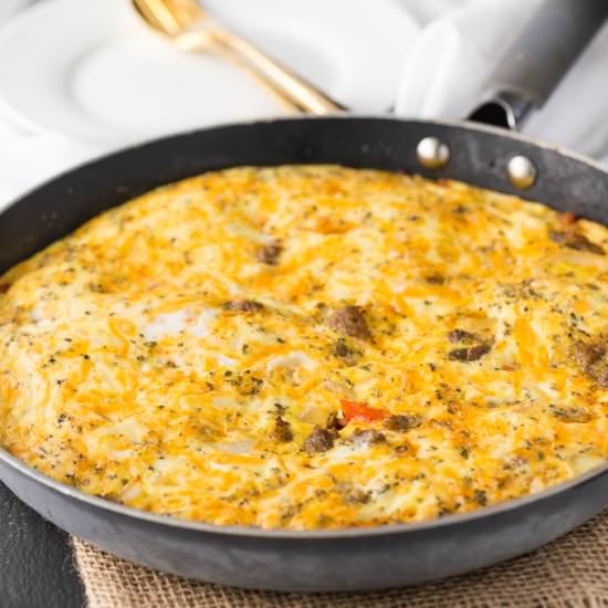 Sausage & Red Pepper Frittata