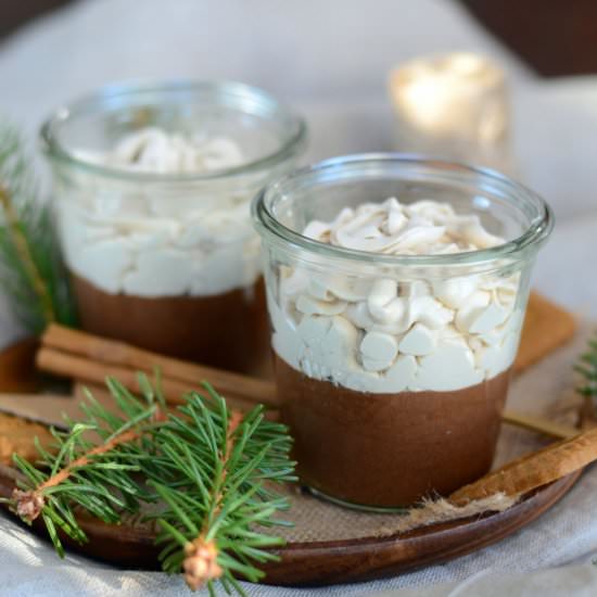 Black chocolate mousse