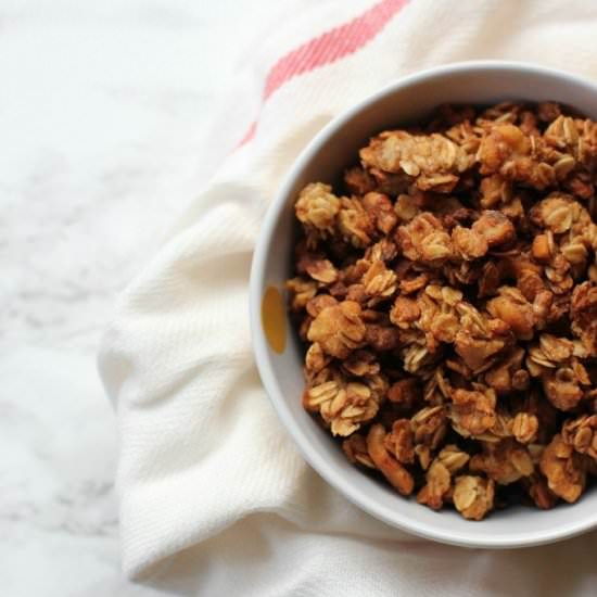 Cinnamon Applesauce Granola