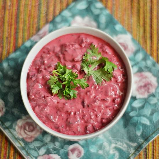 Beetroot Raita