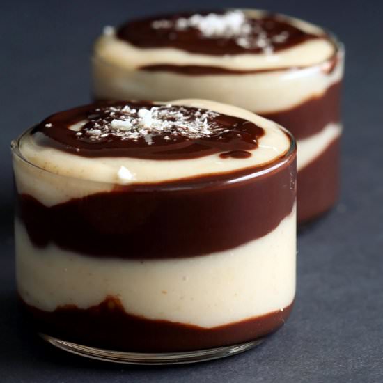 Vegan Boston Cream Pie Pudding