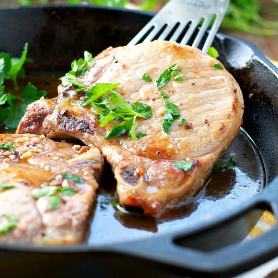 Pineapple Brown Sugar Pork Chops