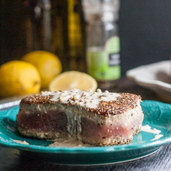 Peppered Tuna Steaks