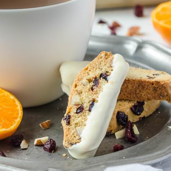 Cranberry Orange Almond Biscotti