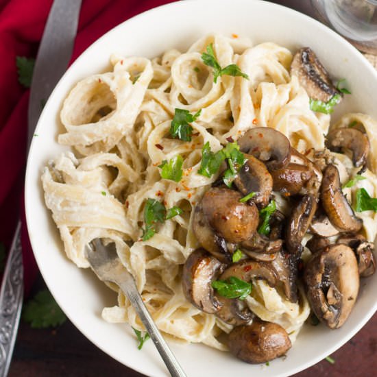 Vegan Fettuccine Alfredo