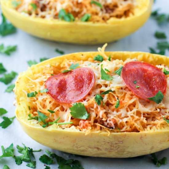 Pizza Stuffed Spaghetti Squash