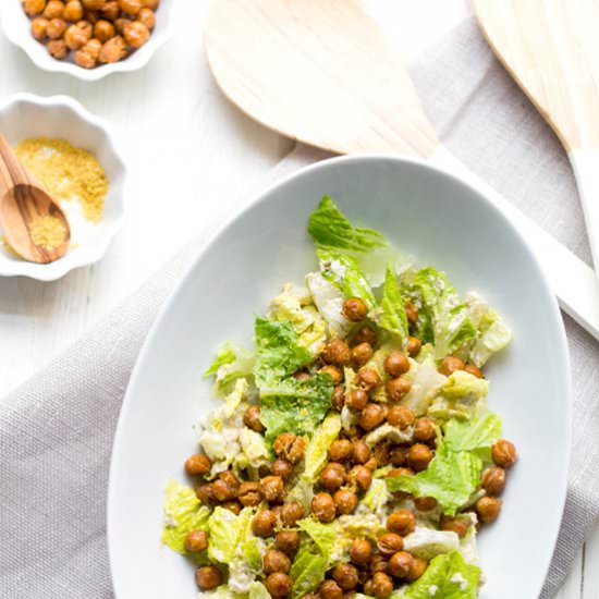 Roasted Chickpea Caesar Salad