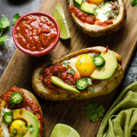 Huevos Rancheros Potato Boats