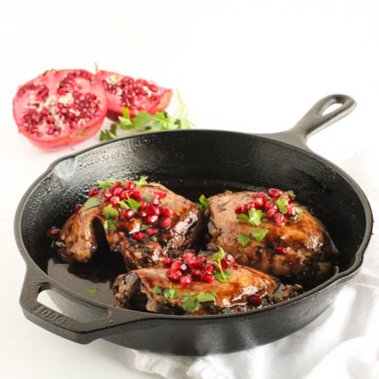 3 Ingredient Pomegranate Chicken