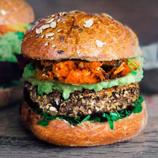 The Best Veggie Burger (Vegan, GF)