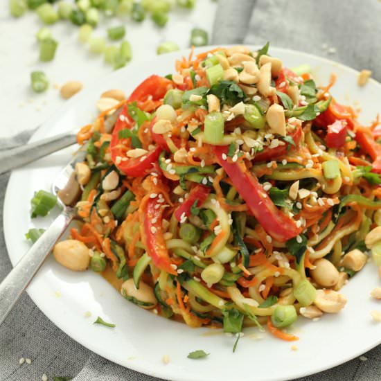 Thai Peanut Veggie Noodles