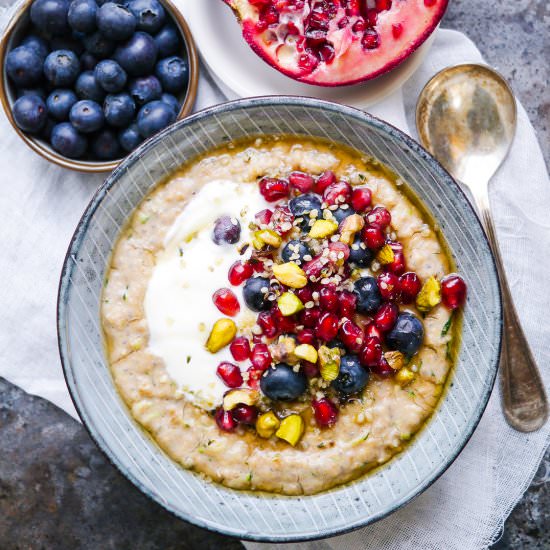 Oat Zucchini Protein Porridge