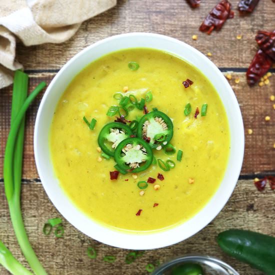 Slow Cooker Turmeric Potato Soup