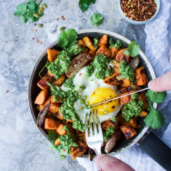 Spicy Sweet Potato Hash