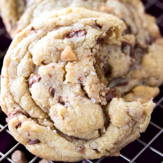 Brown Butter Toffee Cookies
