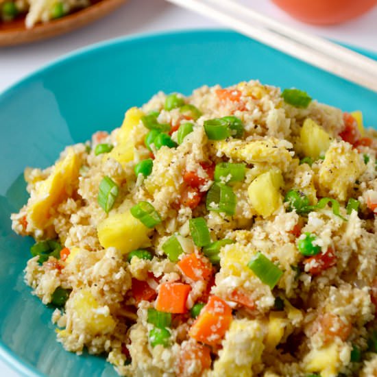 Cauliflower Fried Rice + Pineapple